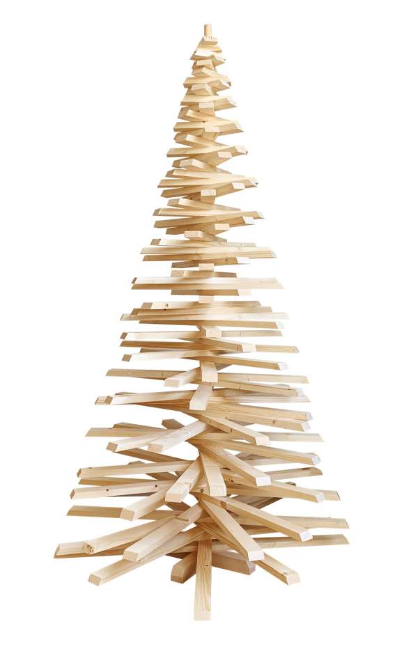 Sapin de Noël en bois non décoré © Mon Sapin Woody