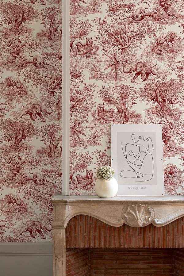 Papier peint Anima rouge - Le Presse-Papier